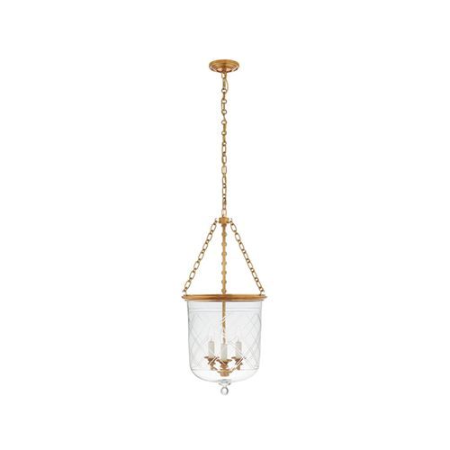 Cambridge Medium Smoke Bell Lantern – Brass
