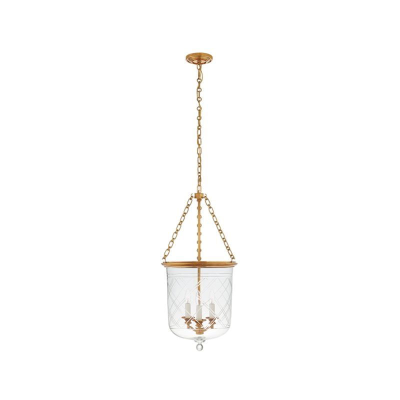 Cambridge Medium Smoke Bell Lantern – Brass
