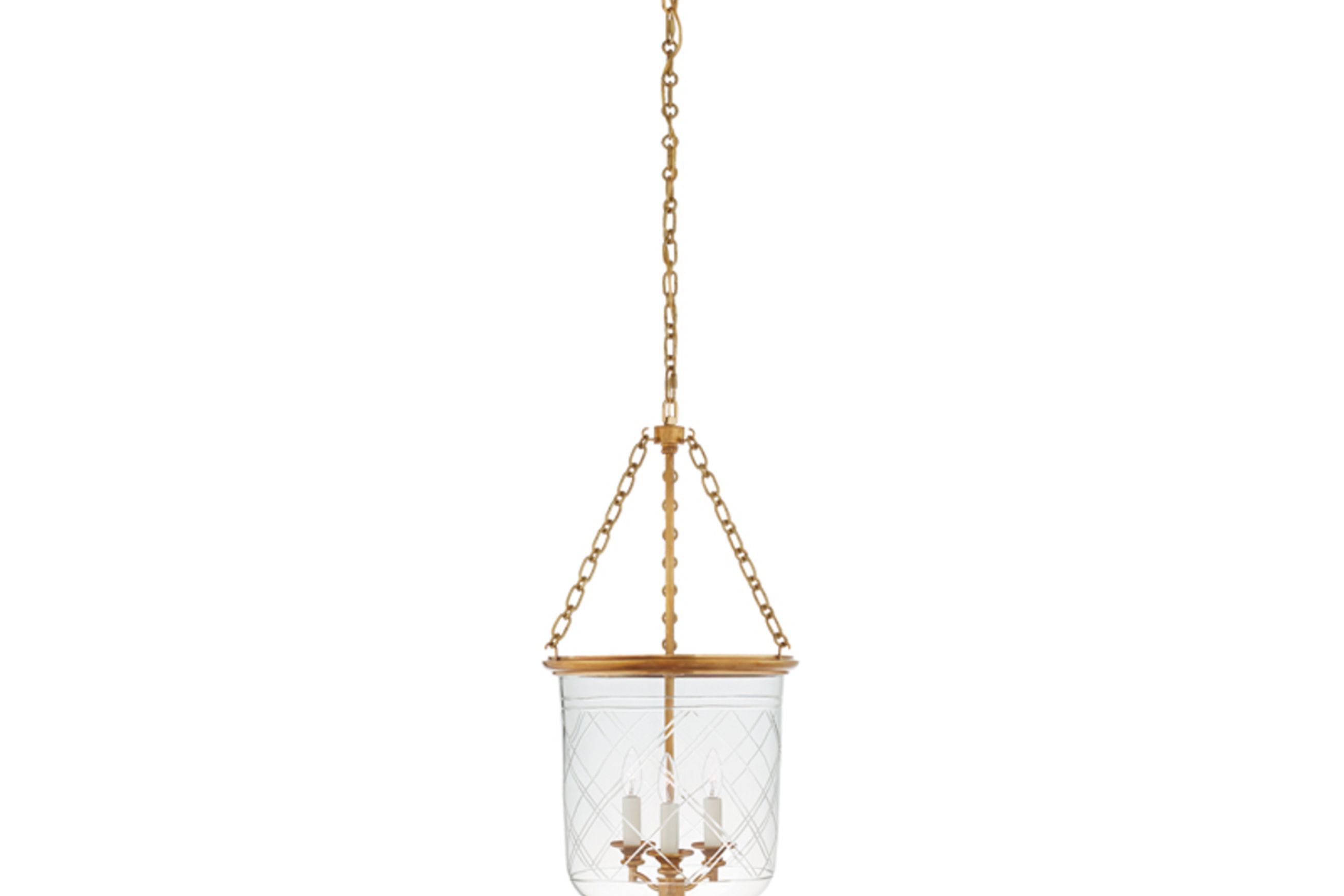 Cambridge Medium Smoke Bell Lantern – Brass