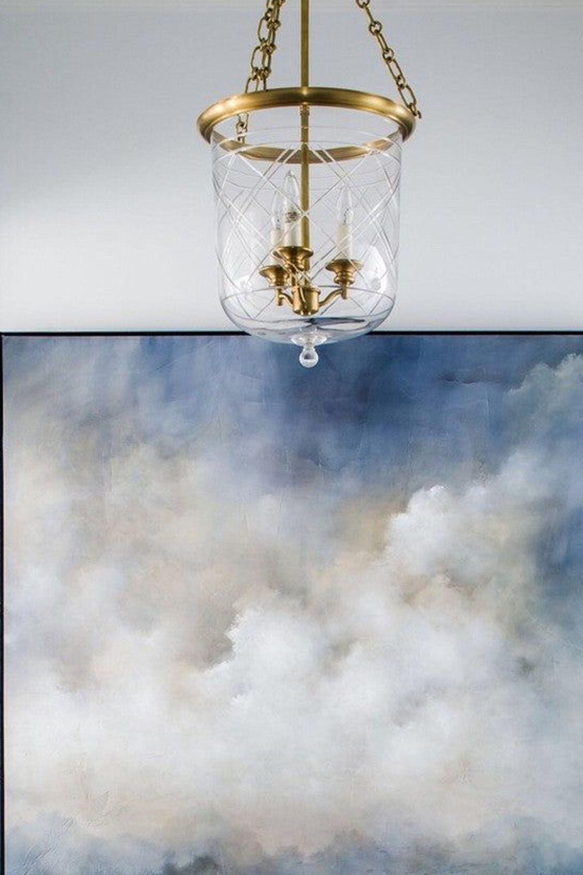 Visual Comfort Lauren Ralph Lauren Cambridge Medium Smoke Bell Lantern