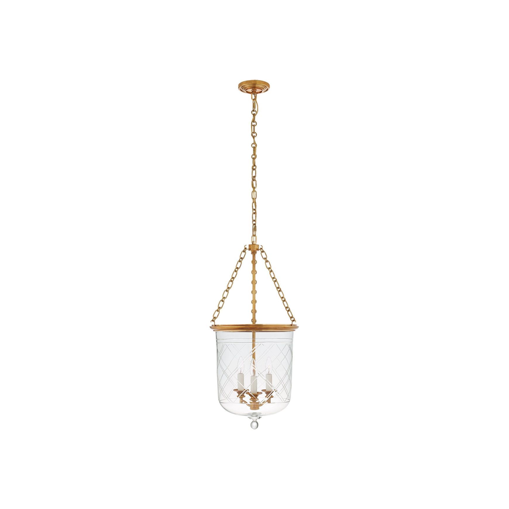 Visual Comfort Lauren Ralph Lauren Cambridge Medium Smoke Bell Lantern