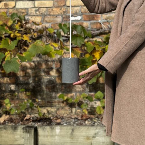 Ceramic Cylinder Pendant Light Small