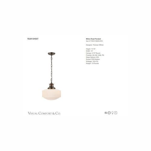 Visual Comfort Thomas O'Brien Milton Road Pendant