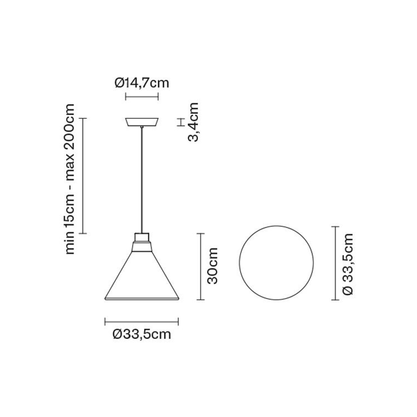 Polair F36 Pendant Light dimensions