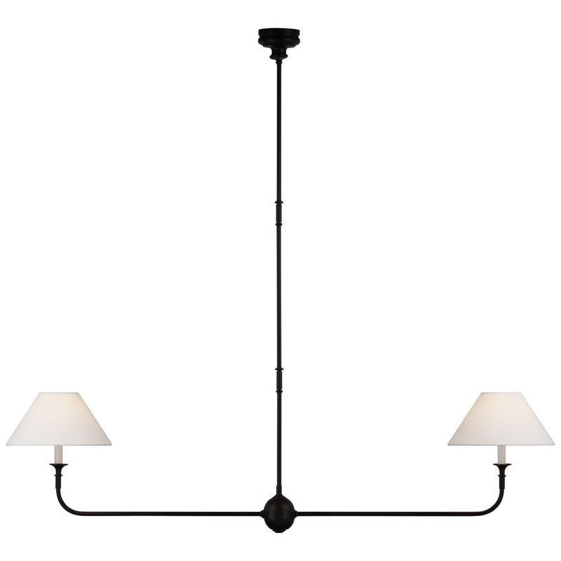 Thomas O'Brien Piaf Large Two-Light Linear Pendant
