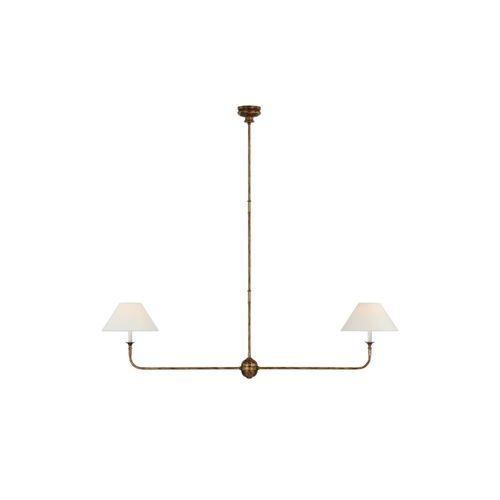 Thomas O'Brien Piaf Large Two-Light Linear Pendant