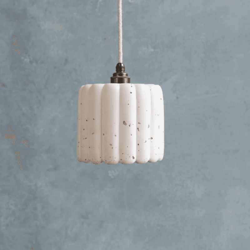 Ribbed Crete Pendant