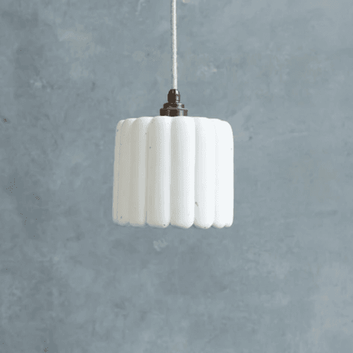 Ribbed Crete Pendant