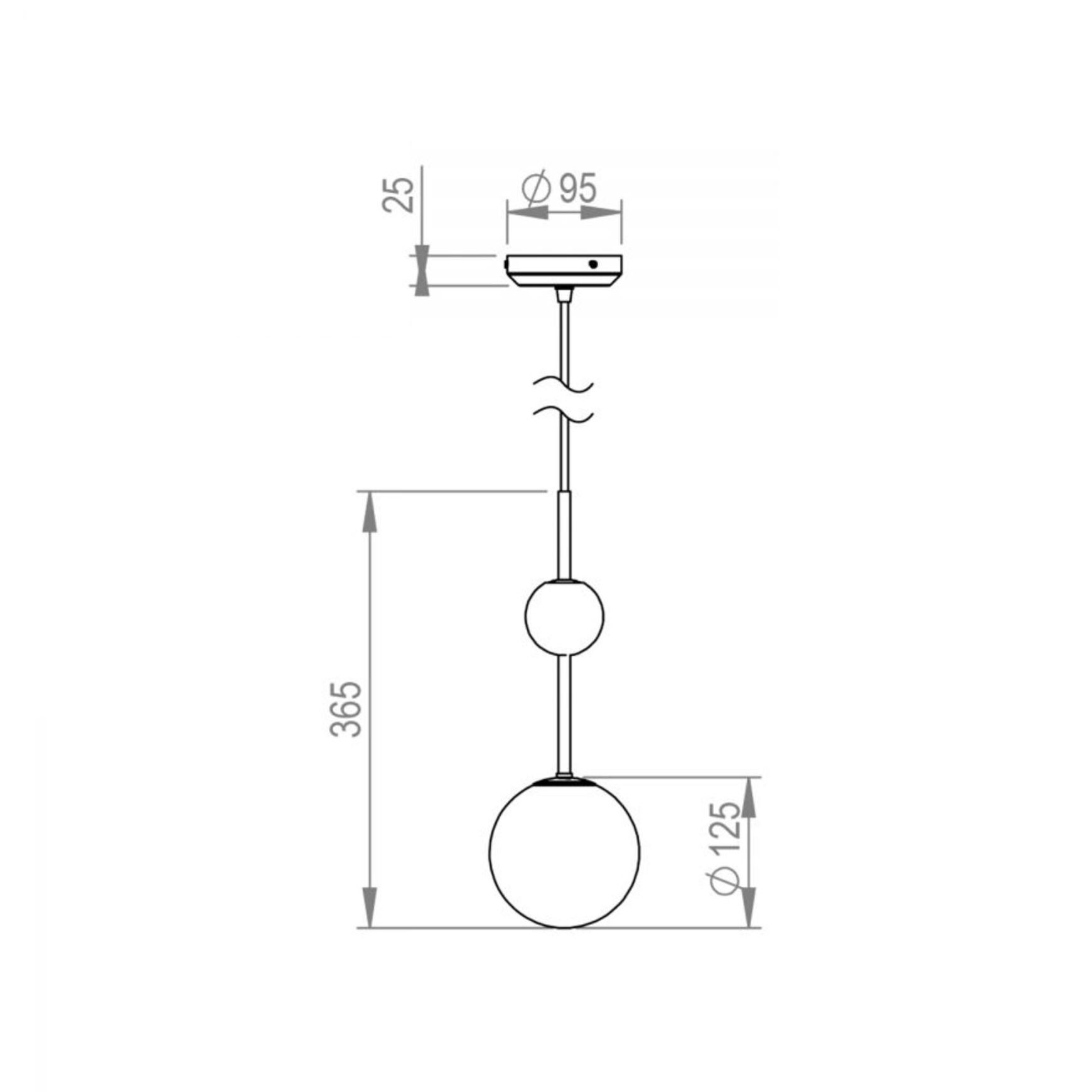 Rift Pendant Light dimensions