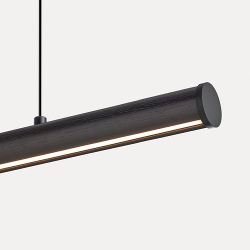 Roller Pendant | American Oak - Black
