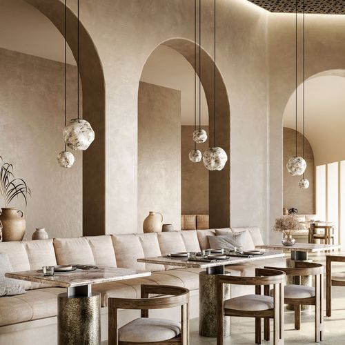 Stone Pendant Light