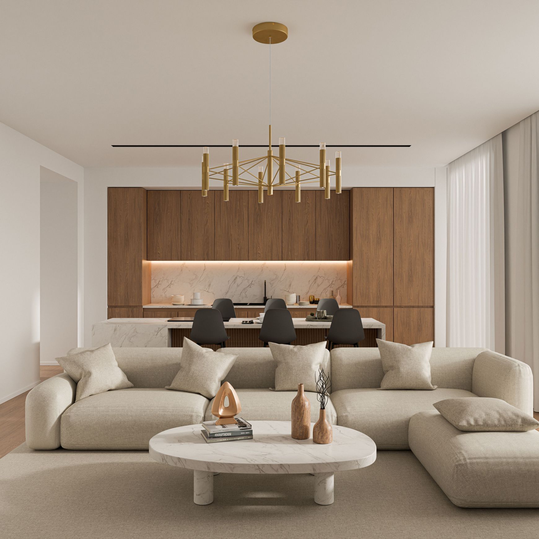 Aeris Fluted LED Light