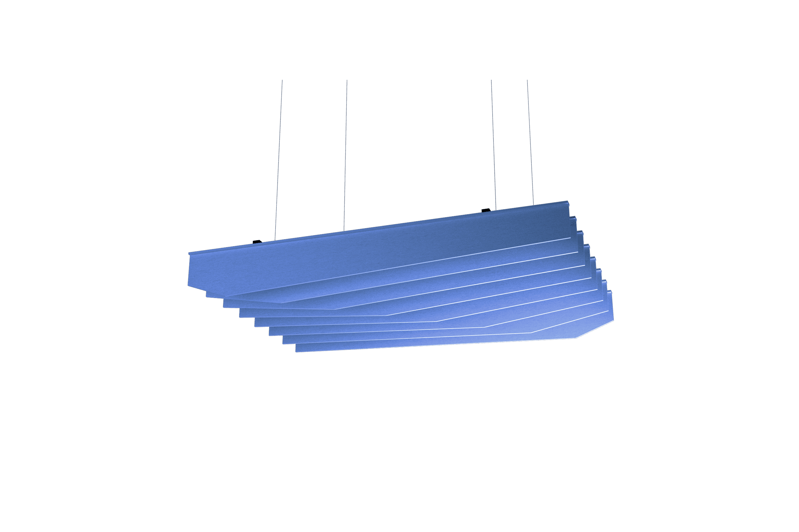 Suspended Sound Absorbent Light Panel Rectangular