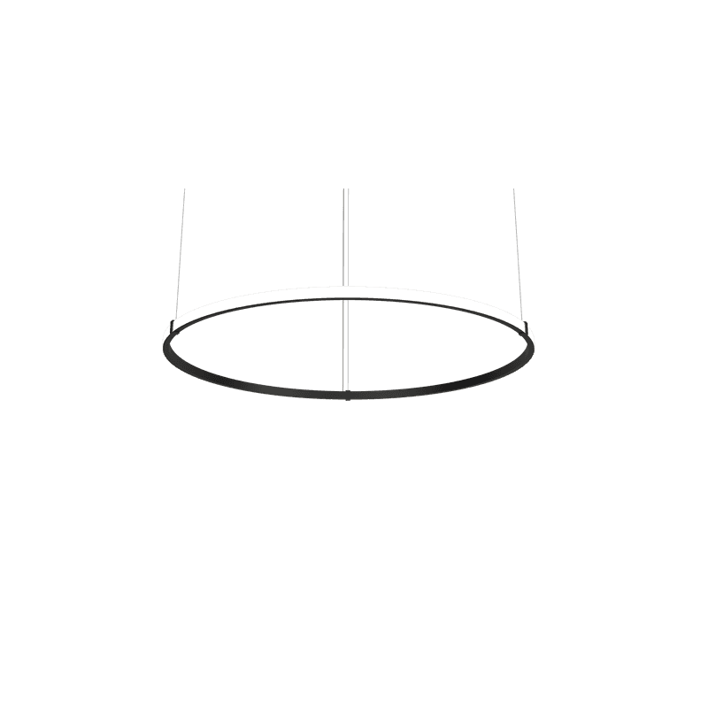 Round Pendant With Exterior Light Diffuser Up To 6000mm