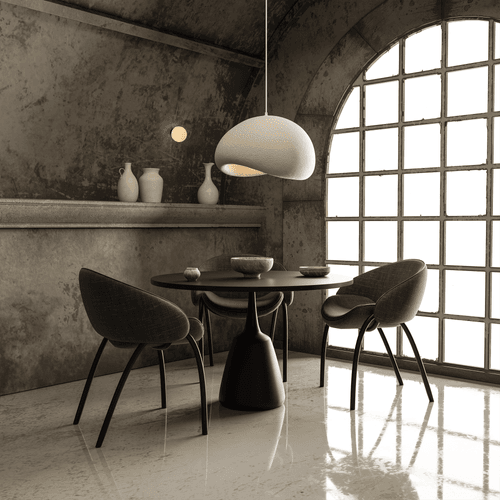 Cardinal Organic Textured Resin Pendant Light