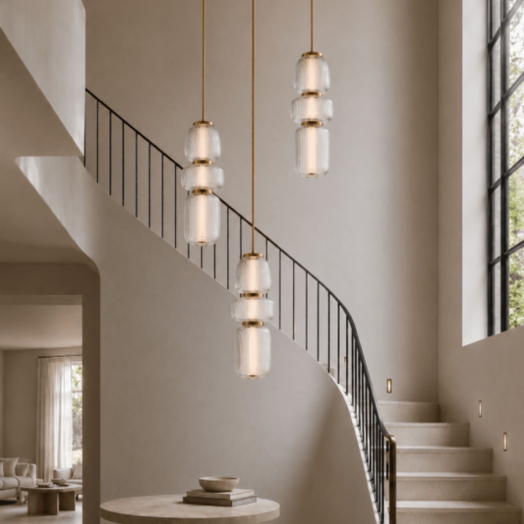 Layla 1 Light Mini Glass Pendant - Small in Matte Black