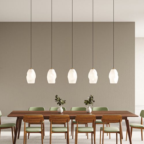 Organic White Pendant Light