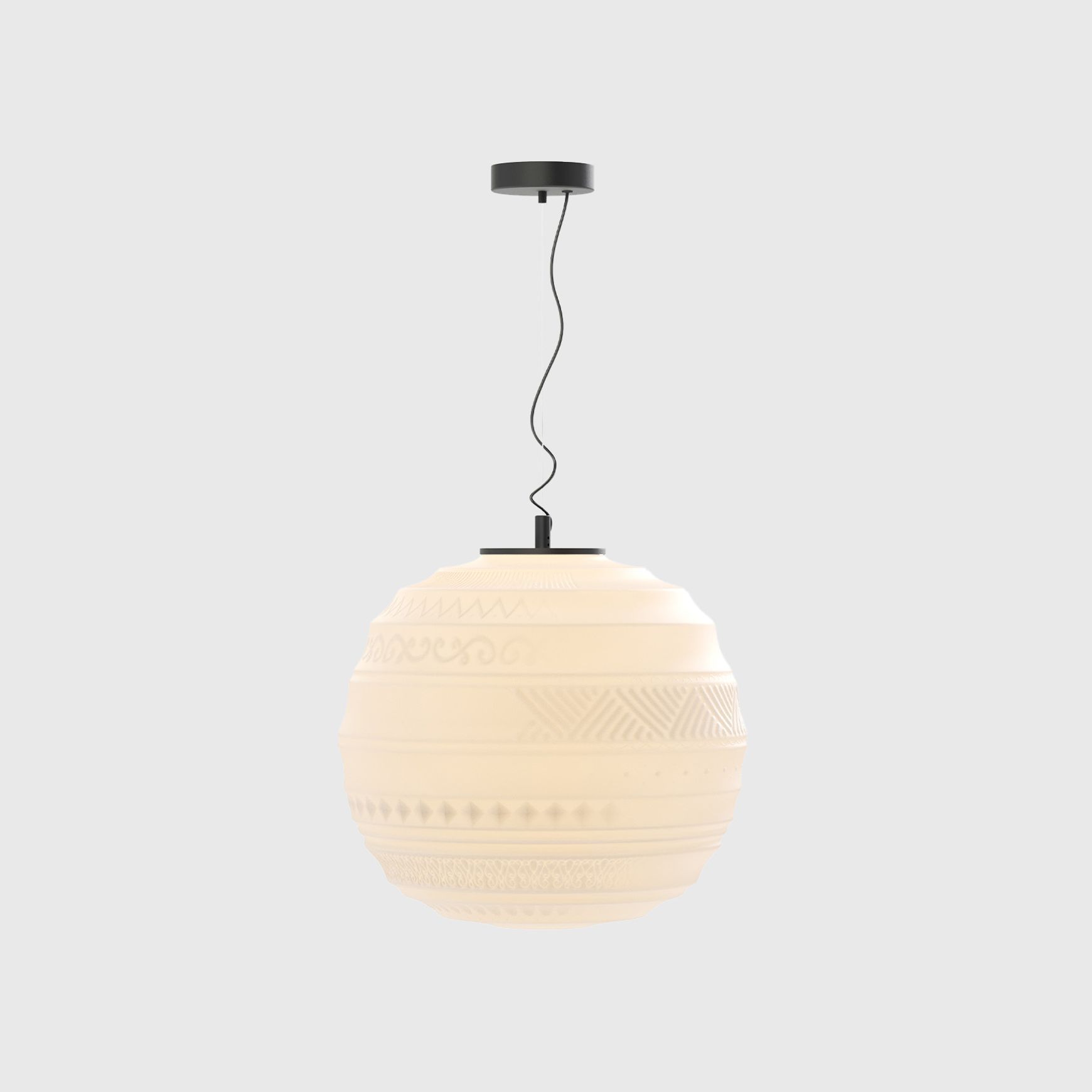 Braille Pendant Light
