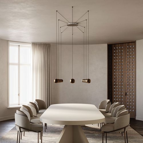 Groove Cluster Pendant Light
