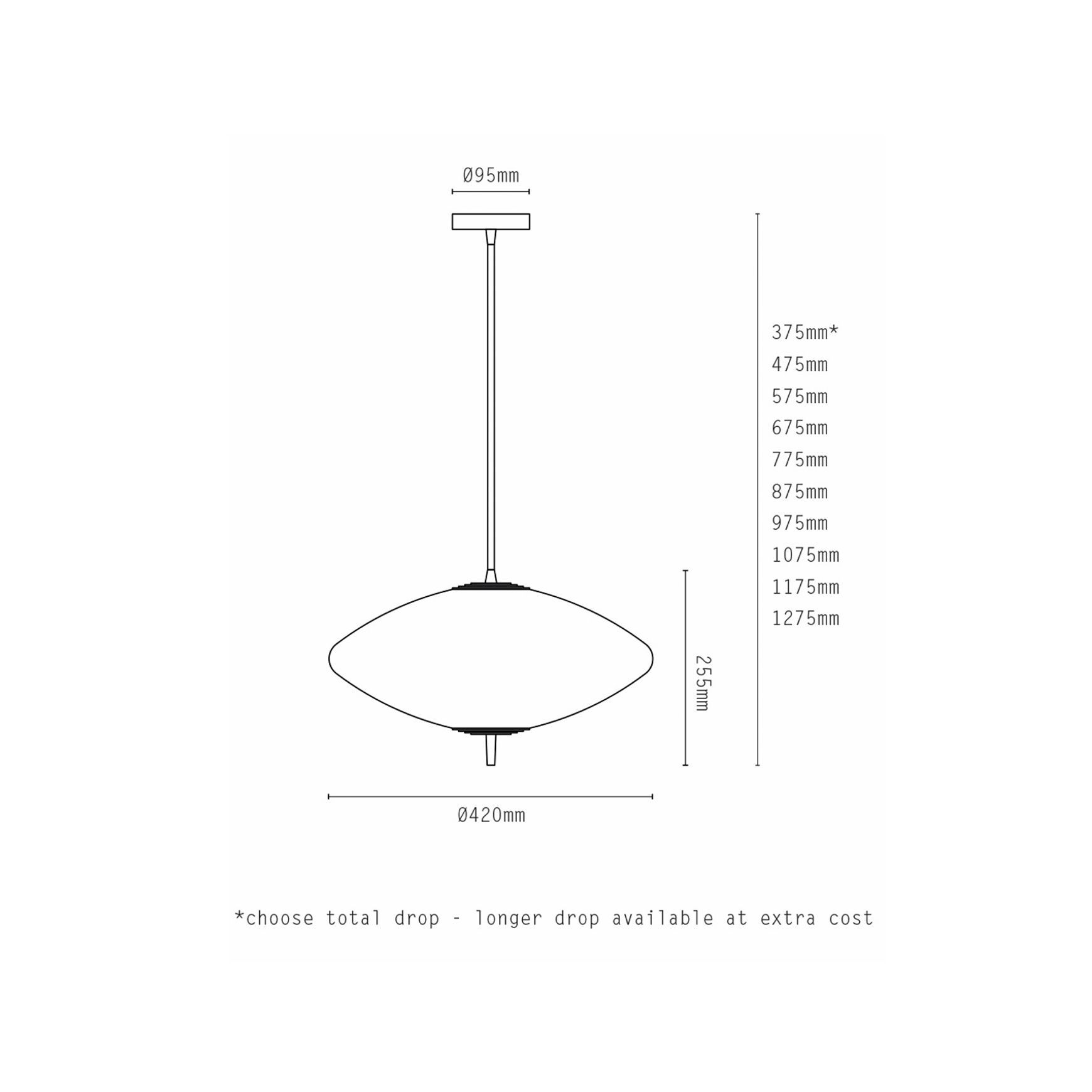 Nova Wide Pendant Light