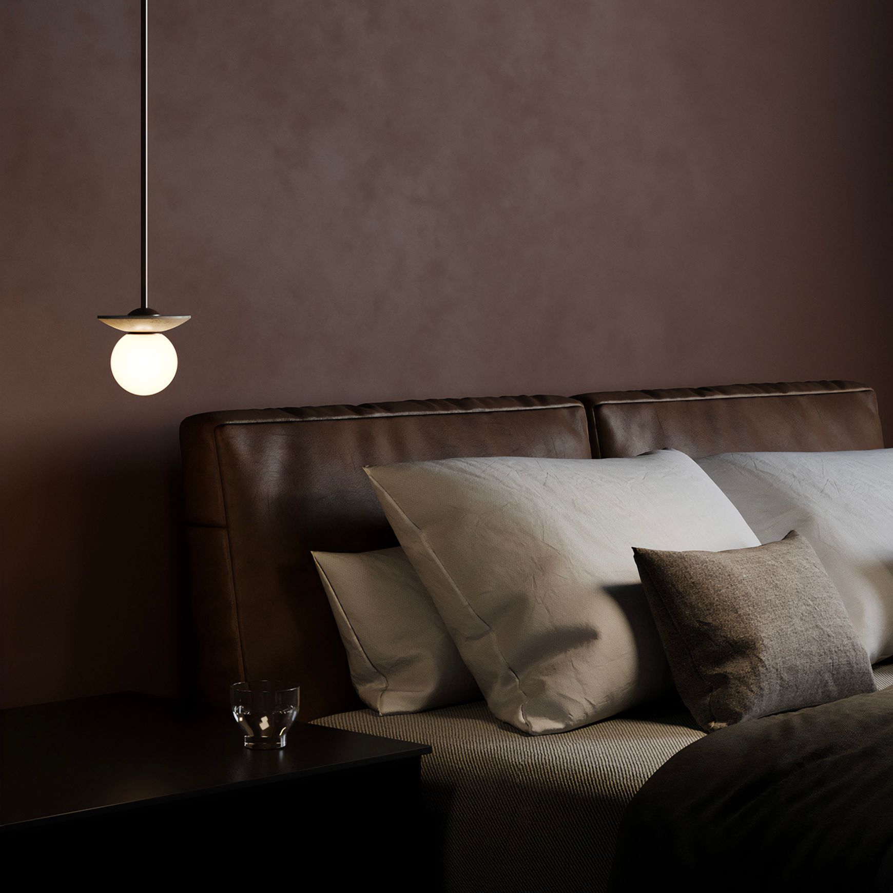 Orbit Stone Pendant Light