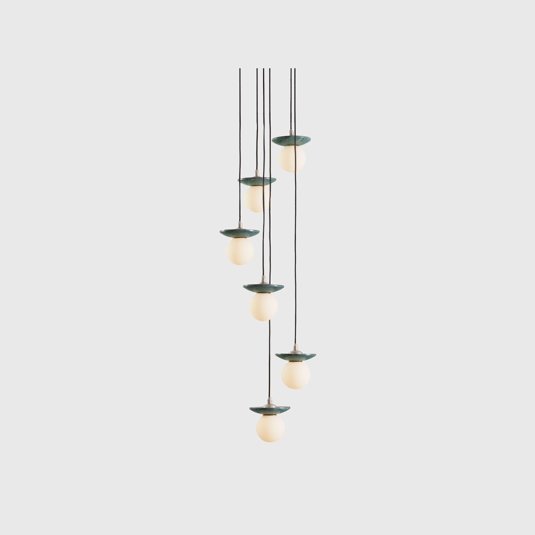 Orbit Stone 6lt Pendant Light