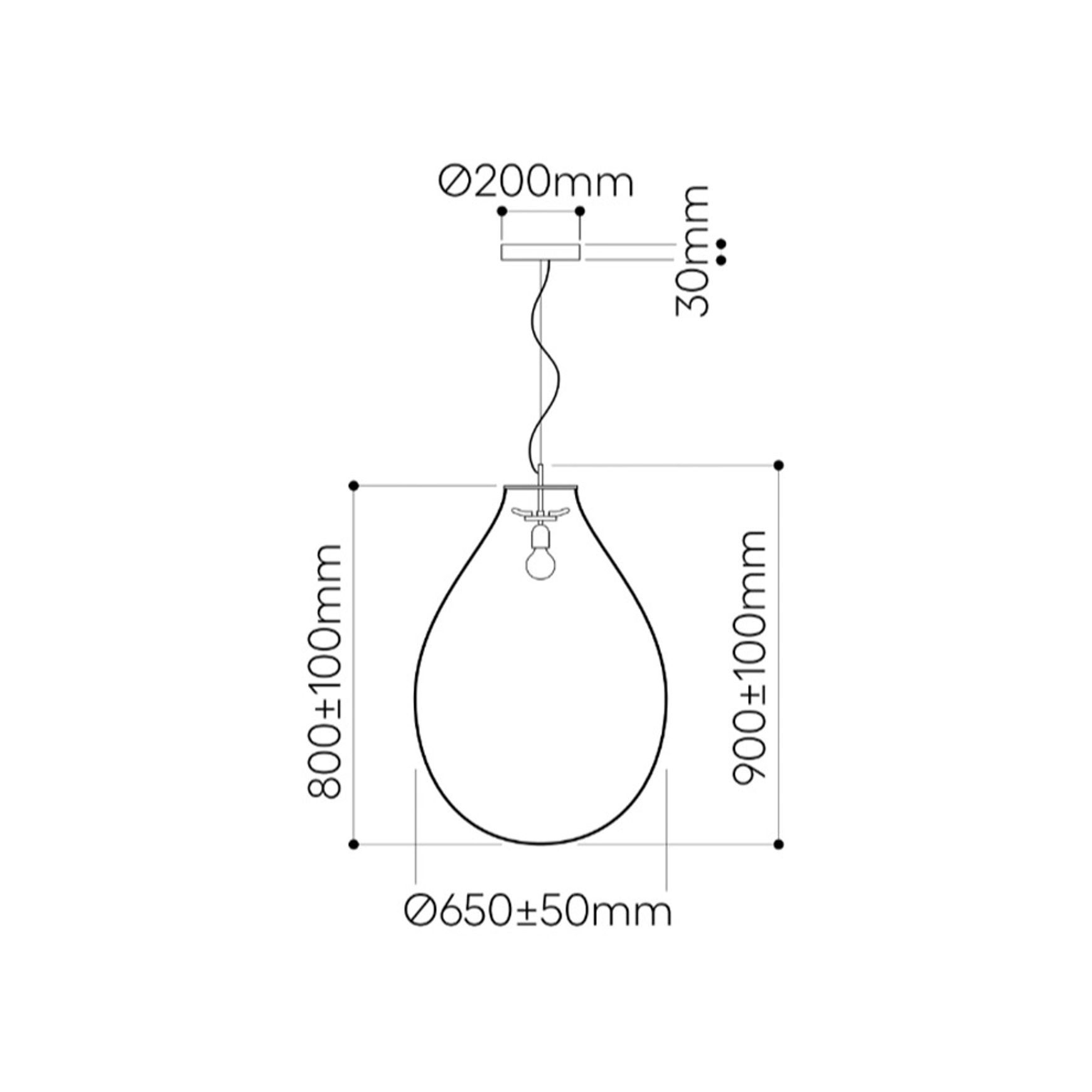Tim Black Pendant Light