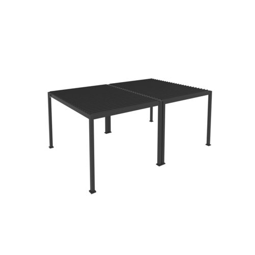 Louvred Pergola Louvre Roof Dark Grey | DTP-LR0406-GY