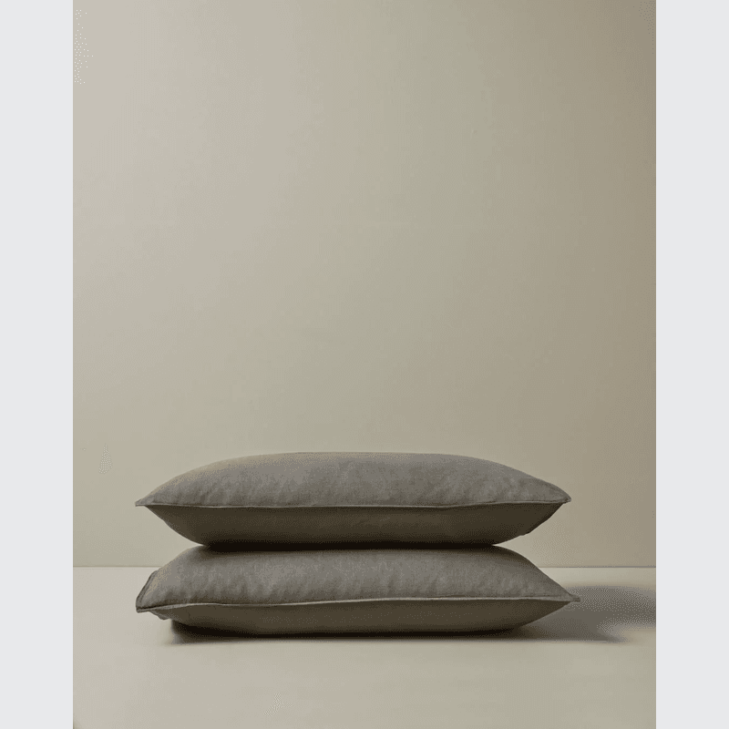 Ravello Pillowcase Pair - Charcoal | Standard, King or Euro Size