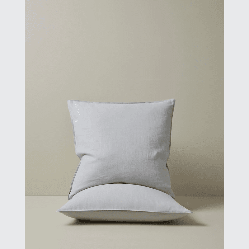 Ravello Pillowcase Pair - Silver | Standard, King or Euro Size