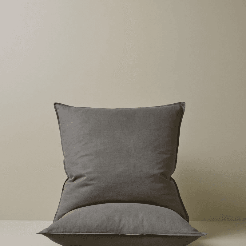 Ravello Pillowcase Pair - Charcoal | Standard, King or Euro Size
