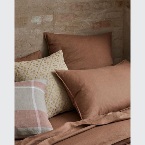 Ravello Pillowcase Pair - Biscuit | Standard, King or Euro