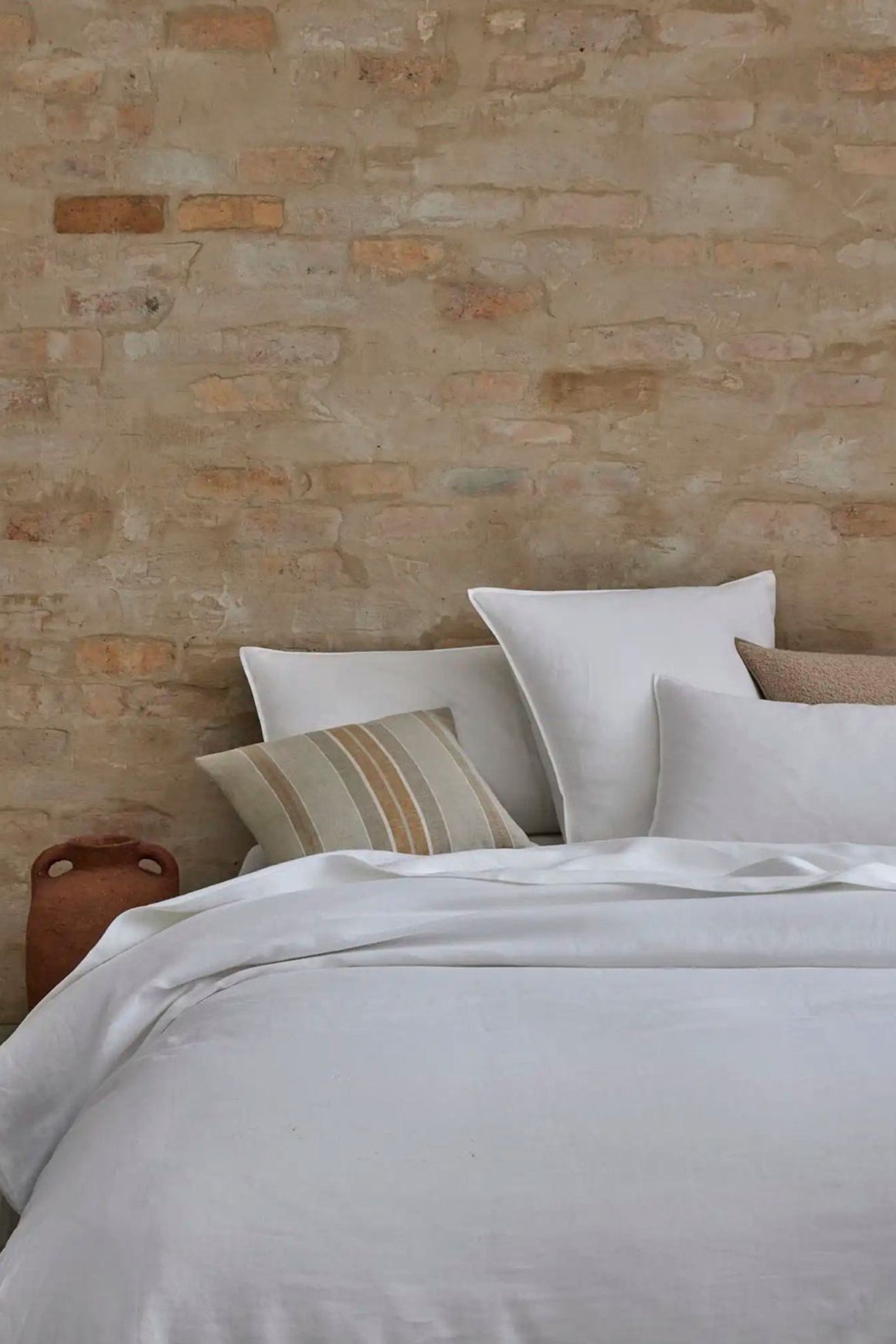 Ravello Pillowcase Pair - White | Standard, King or Euro Size