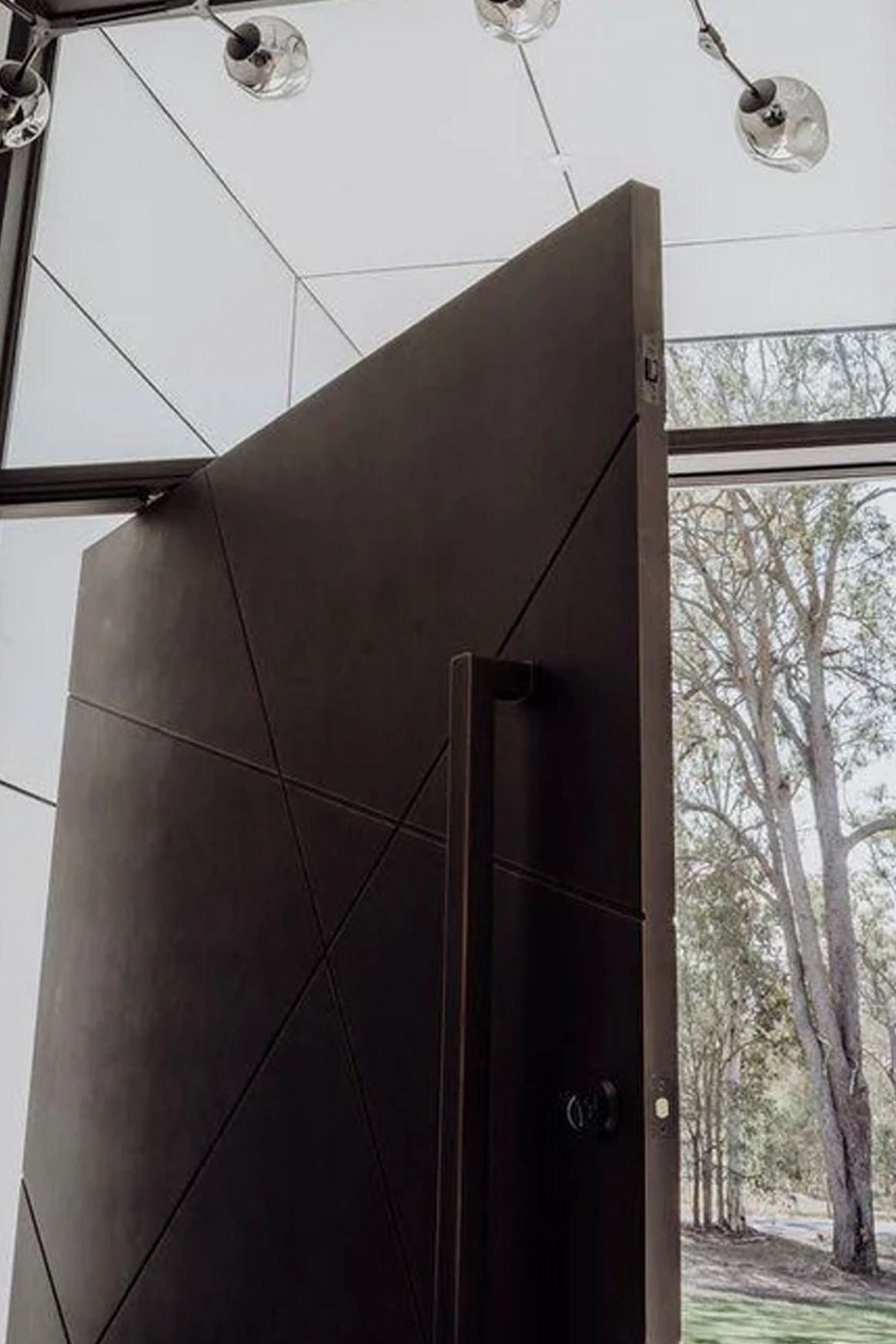 Iron Pivot Entry Doors - Galvanised FWA50