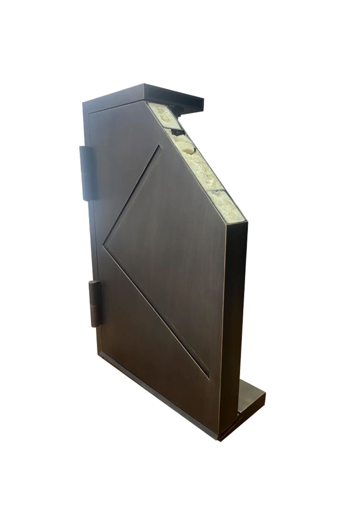 Iron Batten Pivot Entry Doors - Galvanised FWA50