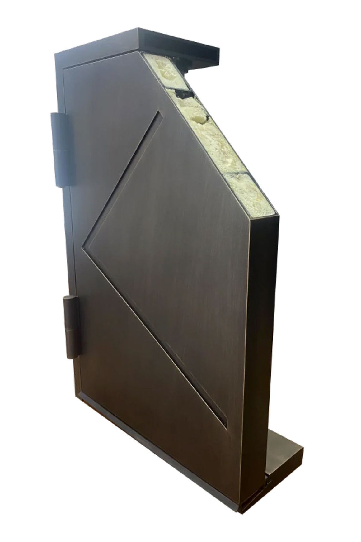 Iron Pivot Entry Doors - Galvanised FWA50