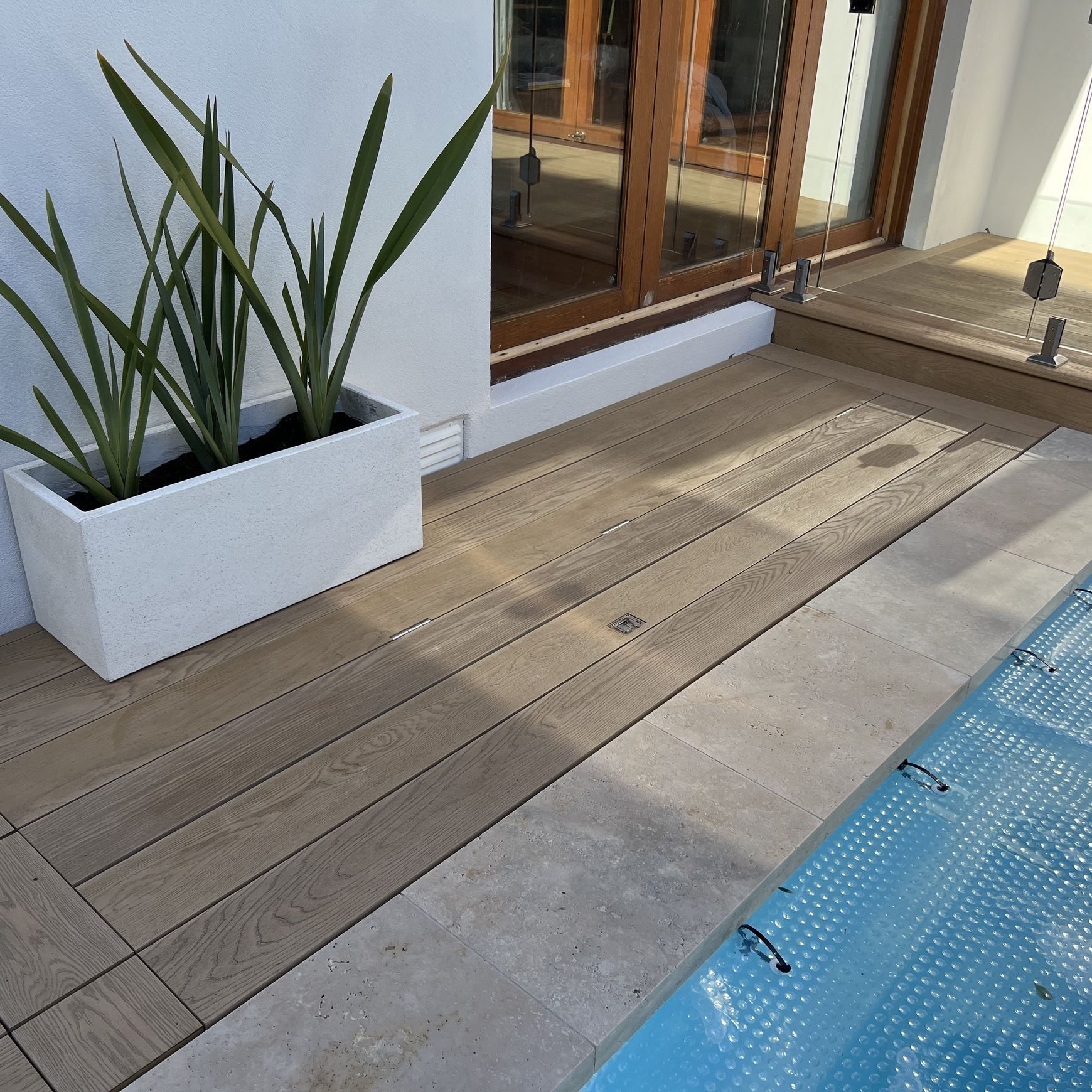 Under Deck UnderCover® Concealed Pool Cover - Powered dimensions
