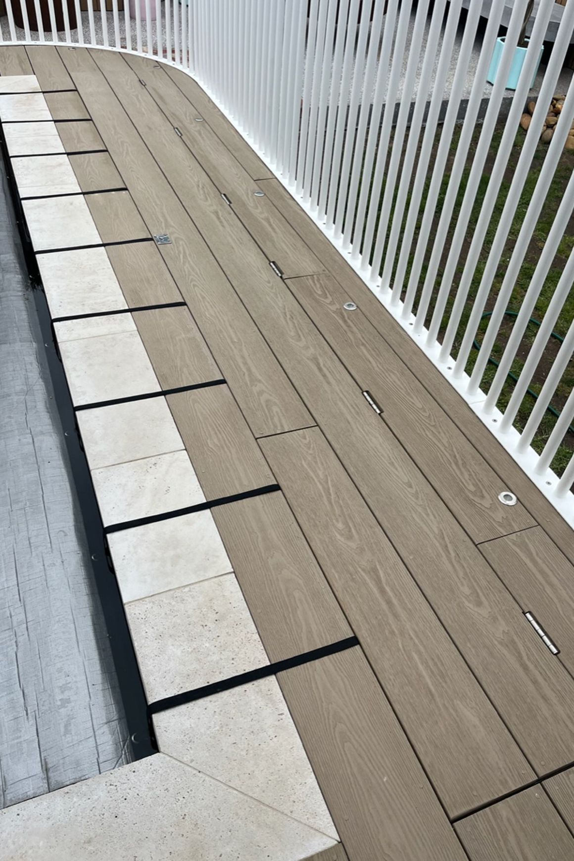 Under Deck UnderCover® Concealed Pool Cover - Powered