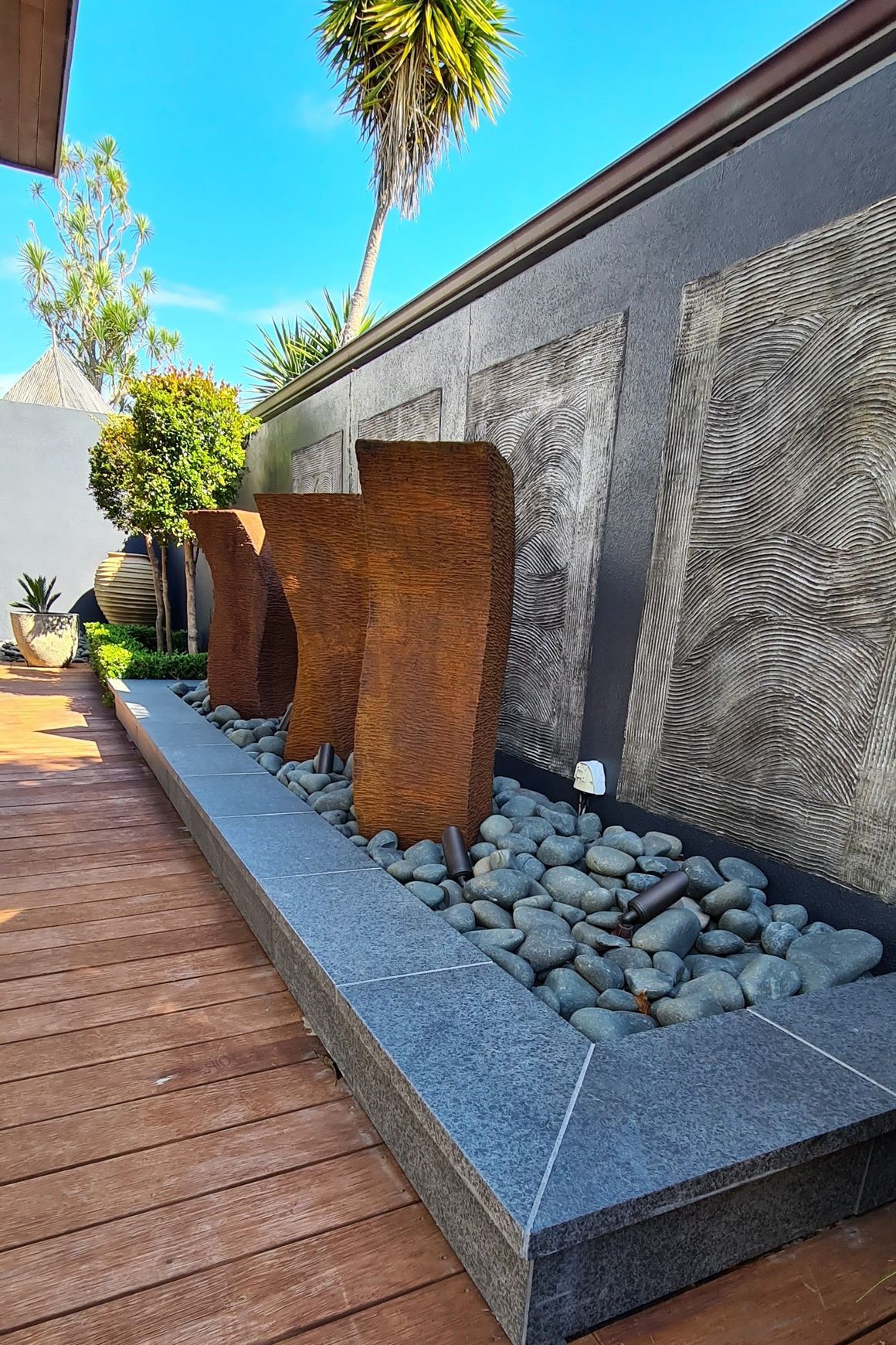Flamed Black Granite Tile & Coping