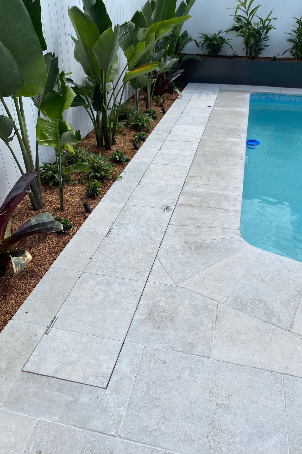 Concrete UnderCover® Concealed Pool Cover - Powered