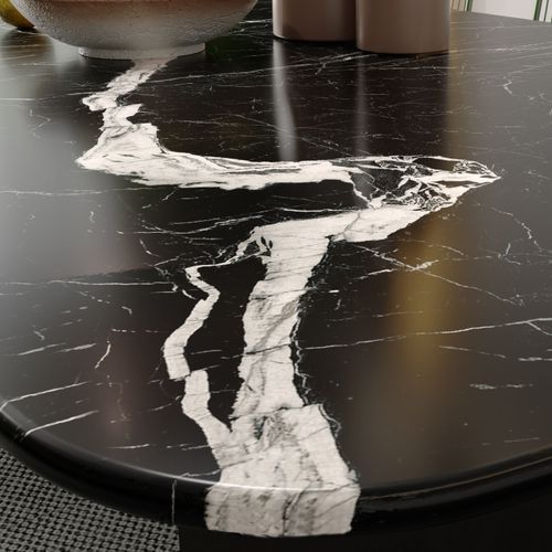 Nero Marquina Benchtop - Black Matt