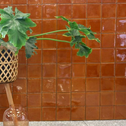 Spatula Brillante Mustard Handmade Look Tile