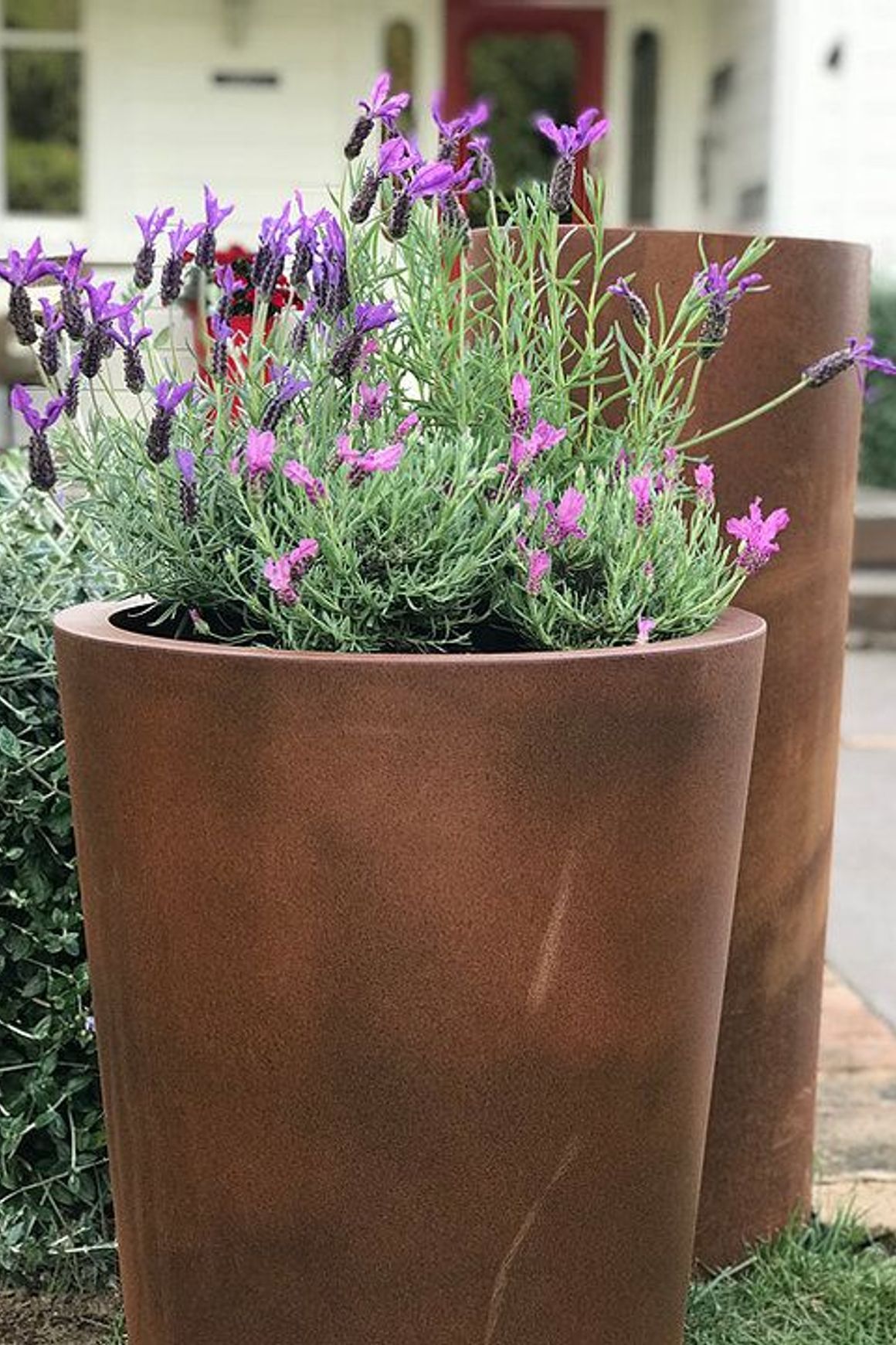 Corten Tapered Cylinder Planter