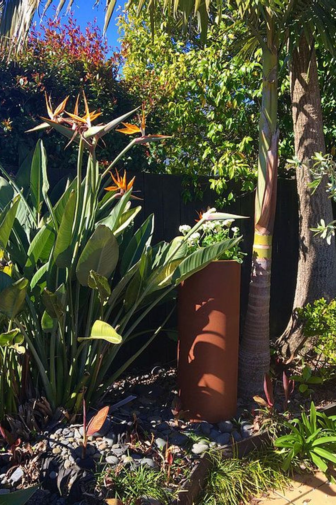 Corten Tapered Cylinder Planter