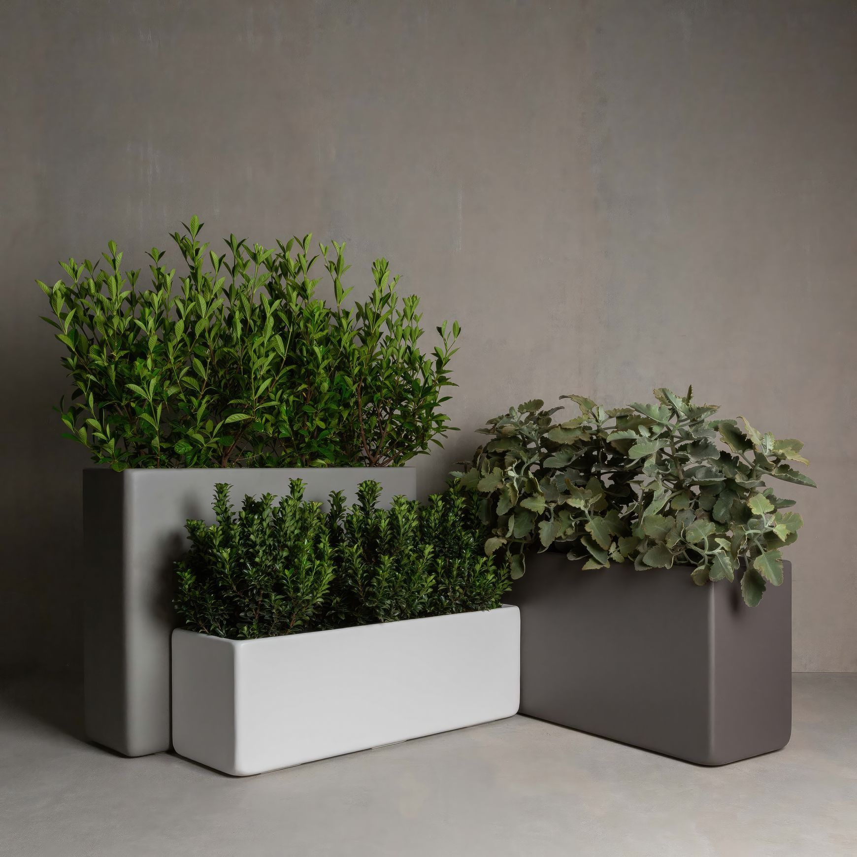 Hibernate Low Line Planters - Salt
