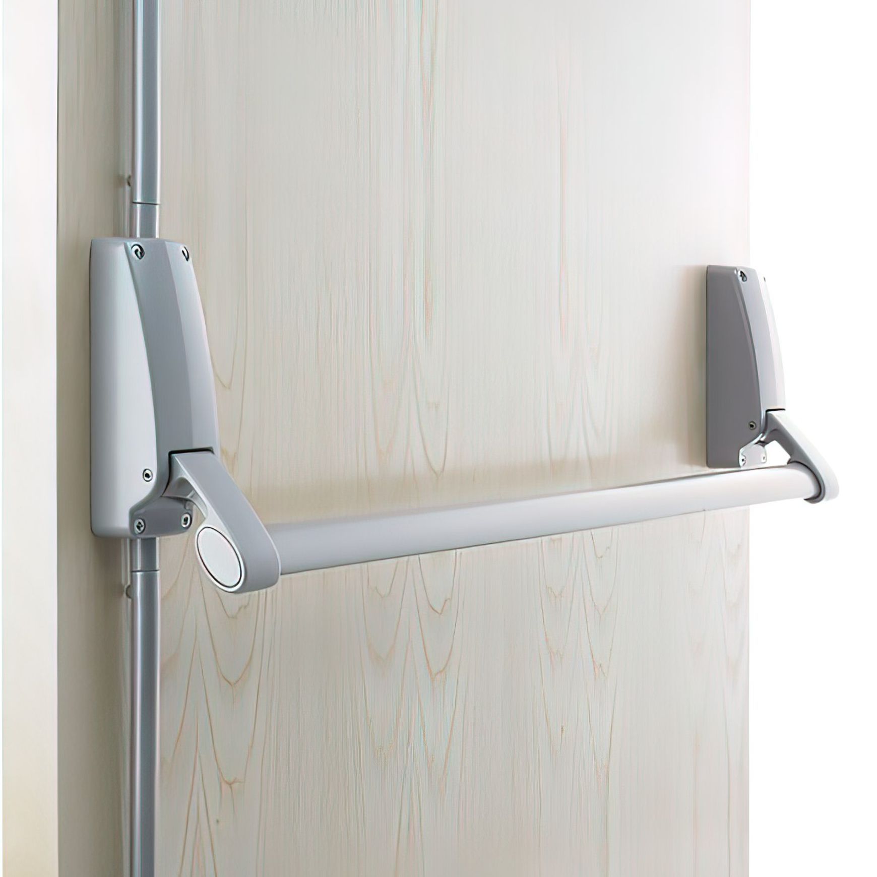 Briton Panic Bar Silver for Timber & Metal Doors