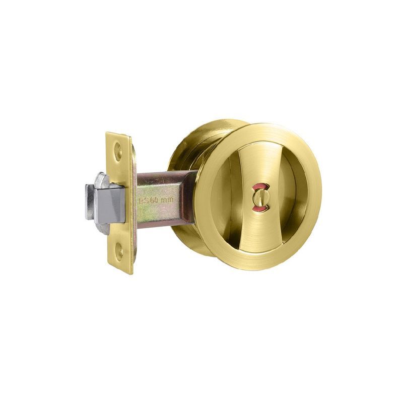 Cavity Privacy Sets Turn/Release/Finger Pull Satin Brass