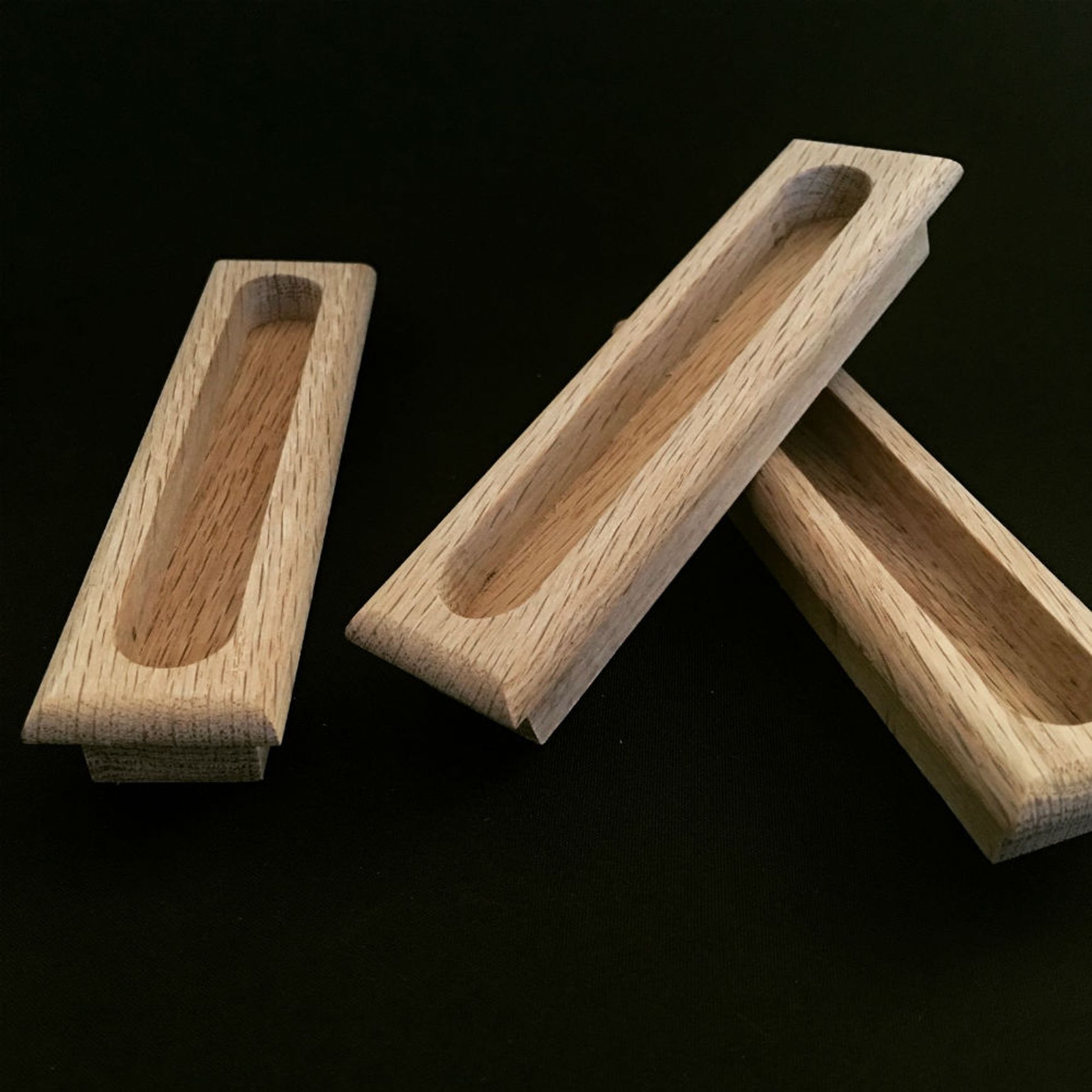 Setto Long Square - Timber Door Handle - SDH010a