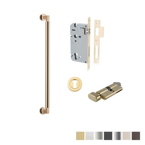 Iver Berlin Door Pull Handle Entrance Kit Key/Turn