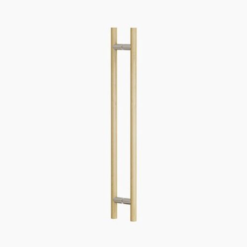C3408OAK ROUND SECTION H-PULL BTB HANDLE